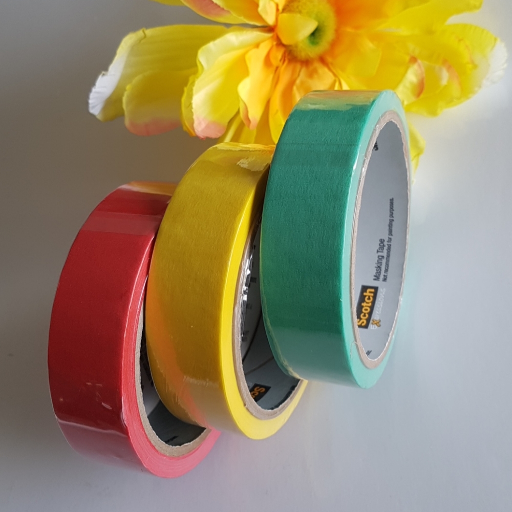 3 pcs Expressions Scotch Tape Painter's Masking Tape Moving Tape to Write On It